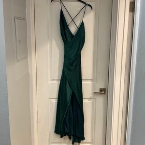 *New* Lulus emerald long dress